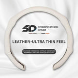 2026 New Car Models Leather Steering Wheel Cover Quick Turn Non-Slip Breathable Ultra-Thin All-Season Use for Modern Drivers Automotive Interior Vehicle - Steeringwheelcover, Car Steering Wheel Insert Accessories, Car Accessories