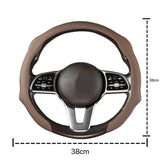 2026 New Car Models Leather Steering Wheel Cover Quick Turn Non-Slip Breathable Ultra-Thin All-Season Use for Modern Drivers Automotive Interior Vehicle - Steeringwheelcover, Car Steering Wheel Insert Accessories, Car Accessories