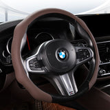 2026 New Car Models Leather Steering Wheel Cover Quick Turn Non-Slip Breathable Ultra-Thin All-Season Use for Modern Drivers Automotive Interior Vehicle - Steeringwheelcover, Car Steering Wheel Insert Accessories, Car Accessories