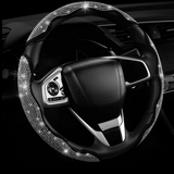2026 New Bling Rhinestone Steering Wheel Cover, Trendy Non-Slip All Season Fits 99% US Family Cars, Ideal for Women Drivers
