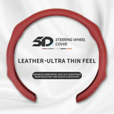 2026 New Car Models Leather Steering Wheel Cover Quick Turn Non-Slip Breathable Ultra-Thin All-Season Use for Modern Drivers Automotive Interior Vehicle - Steeringwheelcover, Car Steering Wheel Insert Accessories, Car Accessories