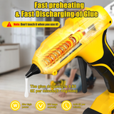 Cordless Hot Glue Gun (Tool Only, No Battery) - Full-Size Drip-Free Portable Car Body Repair Tool for Auto Repair, Crafting Projects