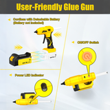 Cordless Hot Glue Gun (Tool Only, No Battery) - Full-Size Drip-Free Portable Car Body Repair Tool for Auto Repair, Crafting Projects