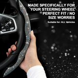 2026 New Bling Rhinestone Steering Wheel Cover, Trendy Non-Slip All Season Fits 99% US Family Cars, Ideal for Women Drivers