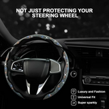 2026 New Bling Rhinestone Steering Wheel Cover, Trendy Non-Slip All Season Fits 99% US Family Cars, Ideal for Women Drivers