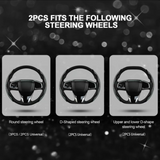 2026 New Bling Rhinestone Steering Wheel Cover, Trendy Non-Slip All Season Fits 99% US Family Cars, Ideal for Women Drivers